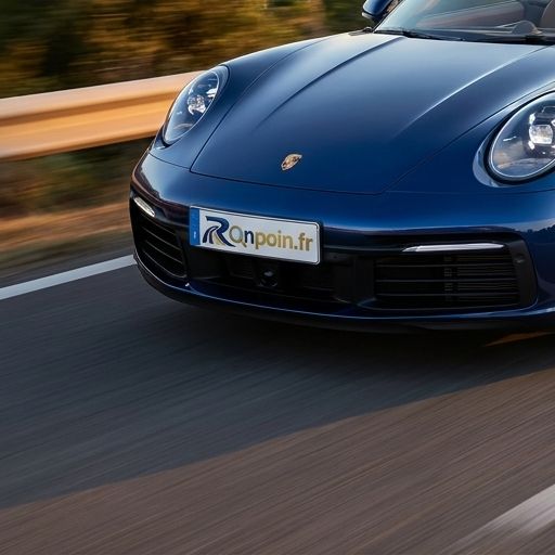 Cabriolet en bord de mer