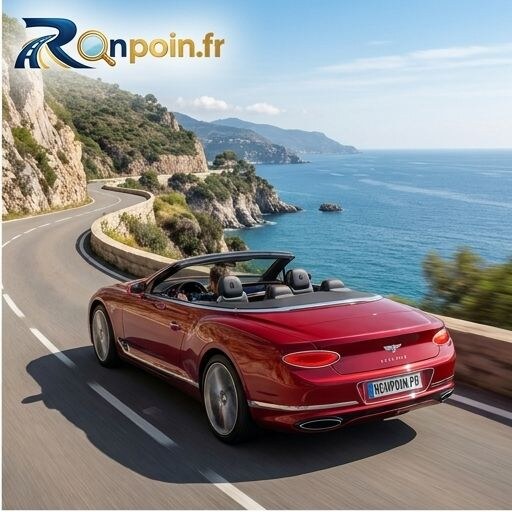 Cabriolet sur route
